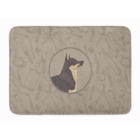 Carolines Treasures Swedish Vallhund in the Kitchen Machine Washable Memory Foam Mat CK2213RUG